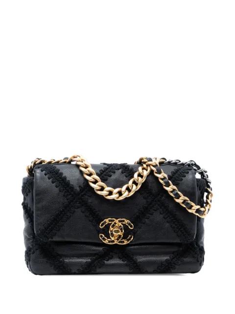 2020 Medium Crochet Calfskin 19 Flap satchel by CHANEL 
