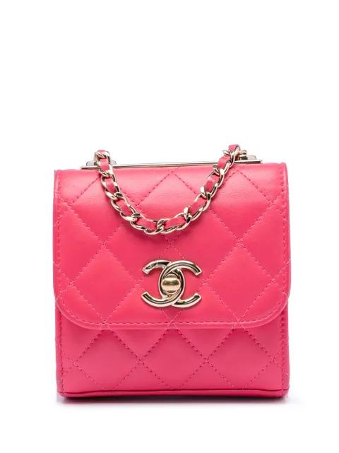 2020 Mini Quilted Lambskin Trendy CC Clutch With Chain crossbody bag by CHANEL 