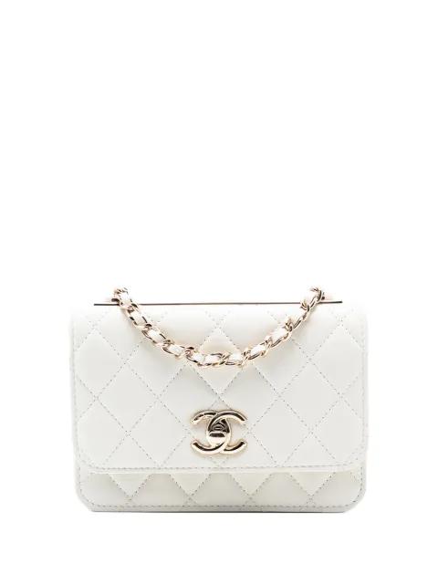 2020 Mini Quilted Lambskin Trendy CC Wallet On Chain crossbody bag by CHANEL 
