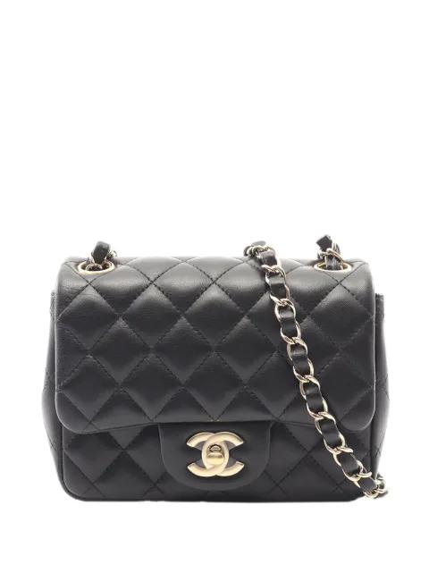 2020 Mini Square Classic Lambskin Single Flap handbag by CHANEL 
