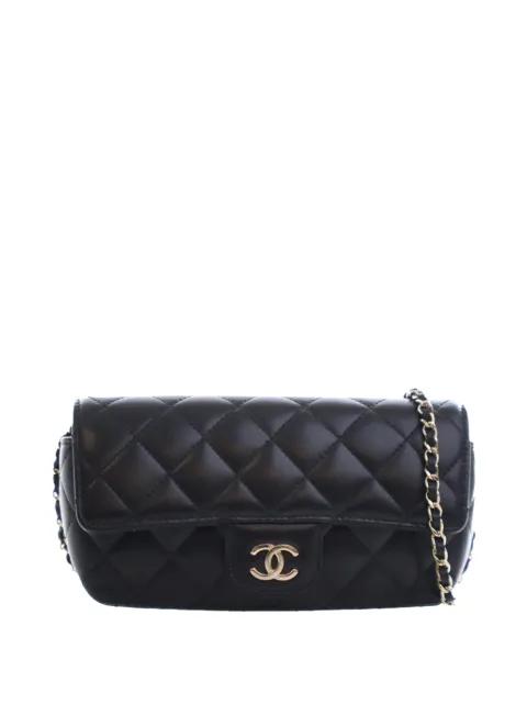 2020 Quilted Lambskin Classic Glasses Case on Chain crossbody bag by CHANEL 