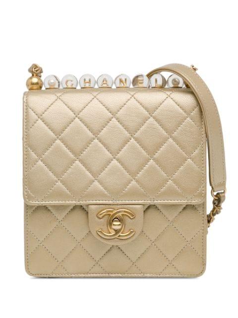 2020 Small Lambskin Chic Pearls Flap crossbody bag by CHANEL 