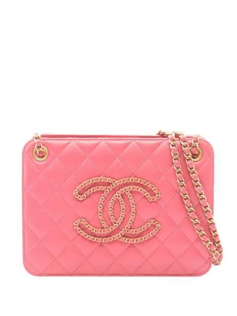 2020 Small Quilted Lambskin CC Accordion shoulder bag by CHANEL 