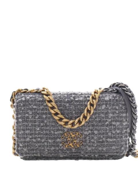2020 Tweed 19 Wallet On Chain satchel by CHANEL 