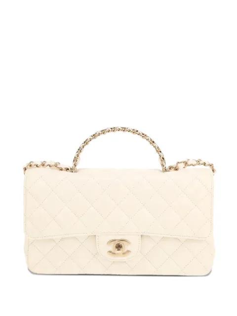 2020's quilted top-handle tote bag by CHANEL 