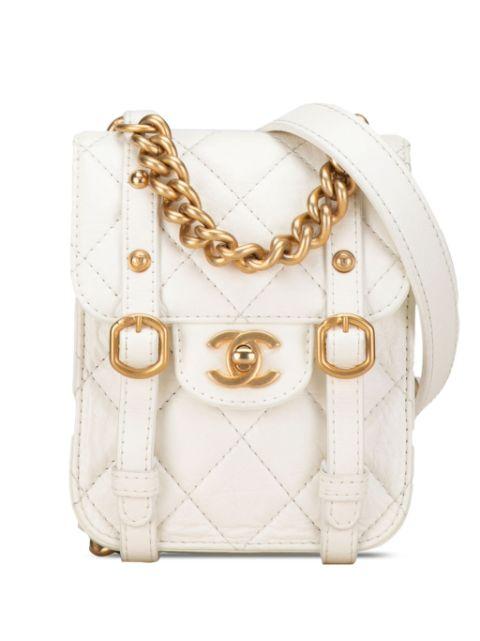 2021-2023 Mini Crinkled Calfskin City School Flap satchel by CHANEL 