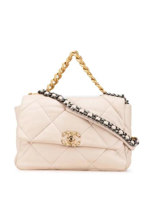 2021-2024 Large Lambskin 19 Flap satchel by CHANEL 