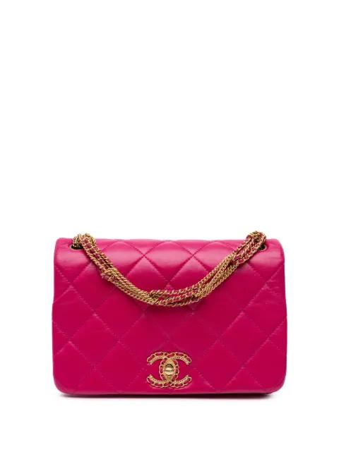 2021-2024 Small Quilted Lambskin On And On Chain Flap shoulder bag by CHANEL 