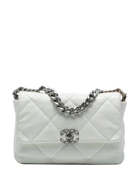 2021-2025 Large Lambskin 19 Flap satchel by CHANEL 