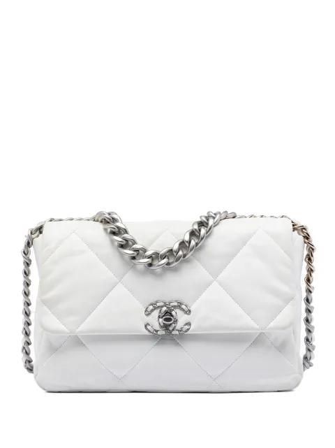 2021-2025 Large Lambskin 19 Flap satchel by CHANEL 