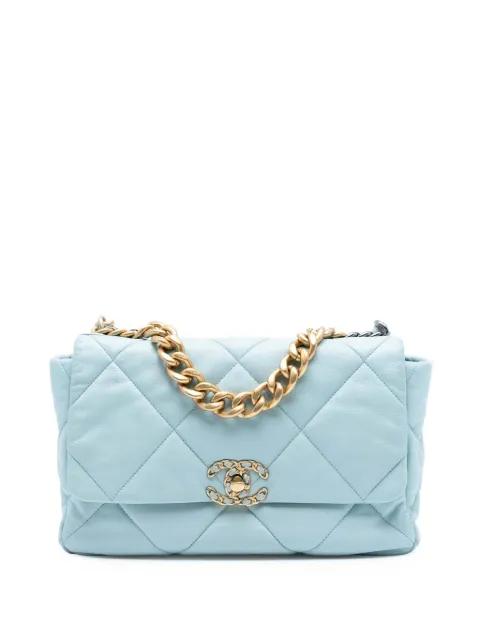 2021-2025 Large Lambskin 19 Flap satchel by CHANEL 