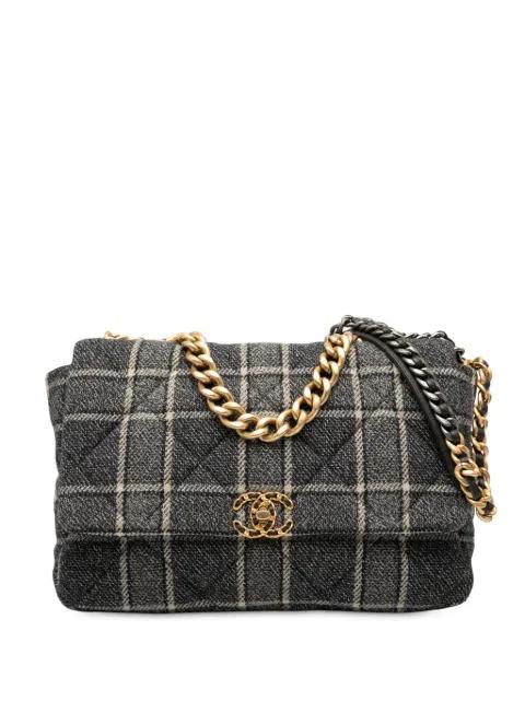2021-2025 Maxi Quilted Wool 19 Flap satchel by CHANEL 2021-2025 Maxi Quilted Wool 19 Flap satchel by CHANEL