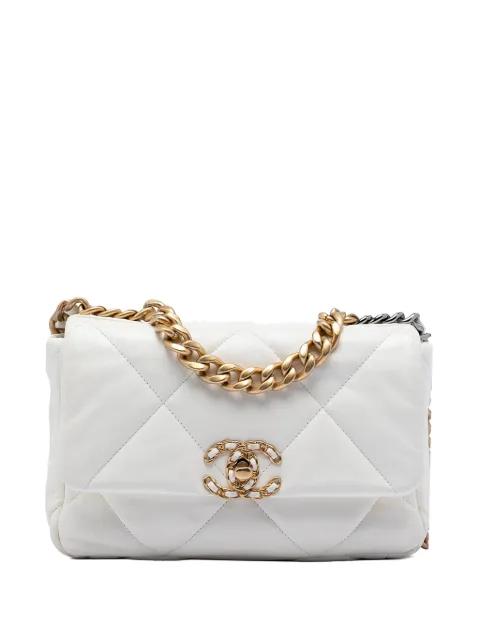 2021-2025 Medium Lambskin 19 Flap satchel by CHANEL 