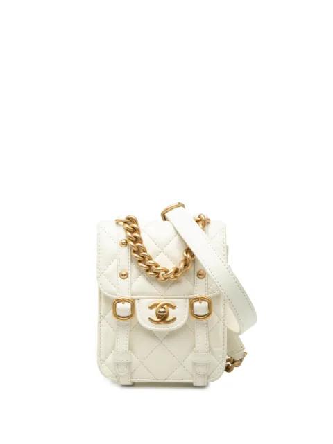 2021-2025 Mini Aged Calfskin City School Flap satchel by CHANEL 