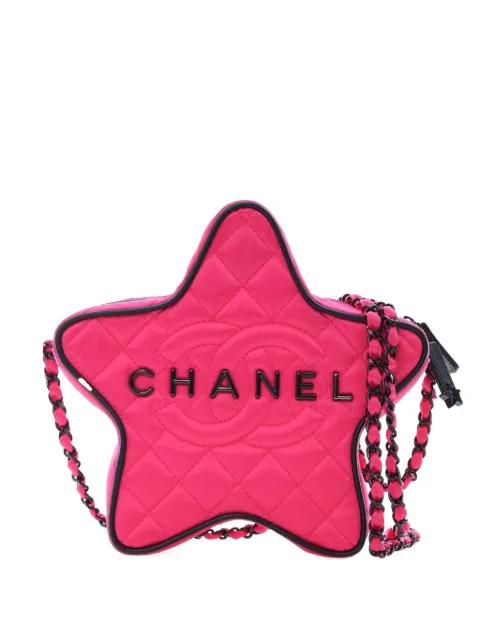 2021-2025 Quilted Satin Walk Of Fame Star crossbody bag by CHANEL 