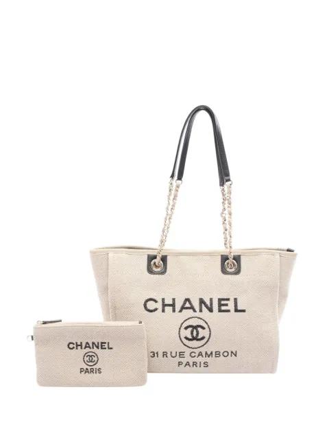 2021-2025 Small Canvas Deauville tote bag by CHANEL 