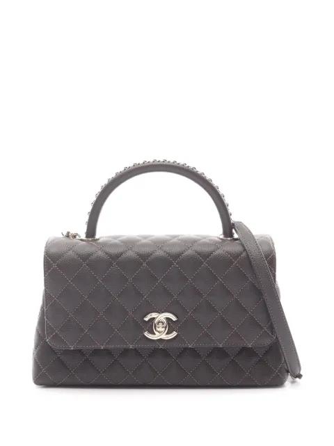2021-2025 Small Quilted Caviar Coco Top Handle Bag satchel by CHANEL 2021-2025 Small Quilted Caviar Coco Top Handle Bag satchel by CHANEL