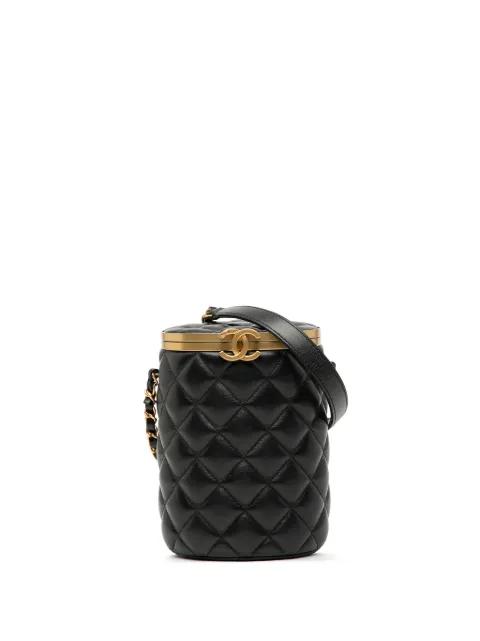2021-2025 Small Quilted Lambskin Crown Box Bag crossbody bag by CHANEL 