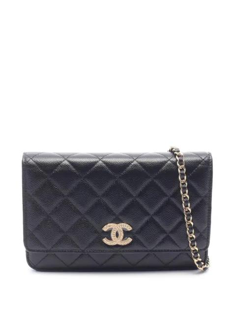 2021-2026 CC Quilted Caviar Wallet on Chain crossbody bag by CHANEL 