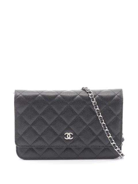 2021-2026 CC Quilted Caviar Wallet on Chain crossbody bag by CHANEL 