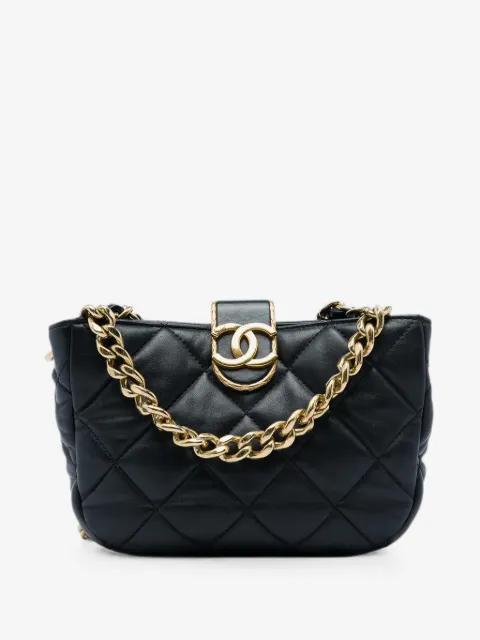 2021-2026 CC Quilted Lambskin Chain Hobo Bag satchel by CHANEL 