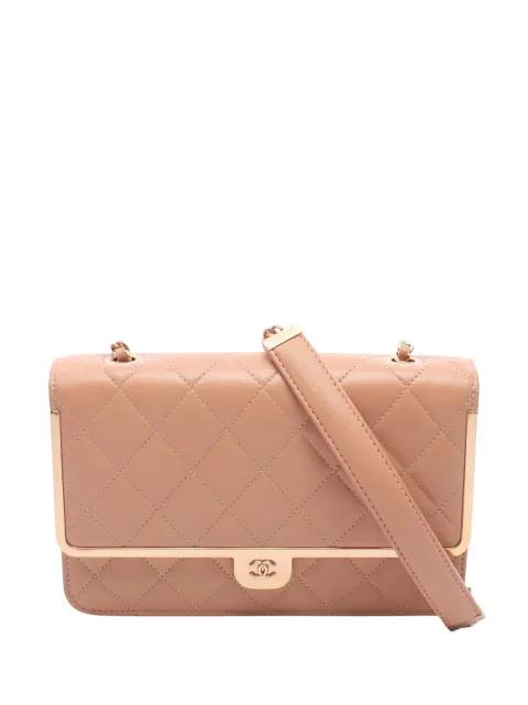 2021-2026 CC Quilted Lambskin Frame Wallet On Chain crossbody bag by CHANEL 