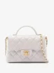 2021-2026 CC Quilted Lambskin Top Handle Flap satchel by CHANEL 