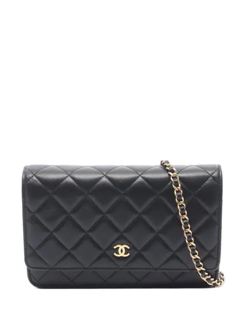 2021-2026 CC Quilted Lambskin Wallet On Chain crossbody bag by CHANEL 