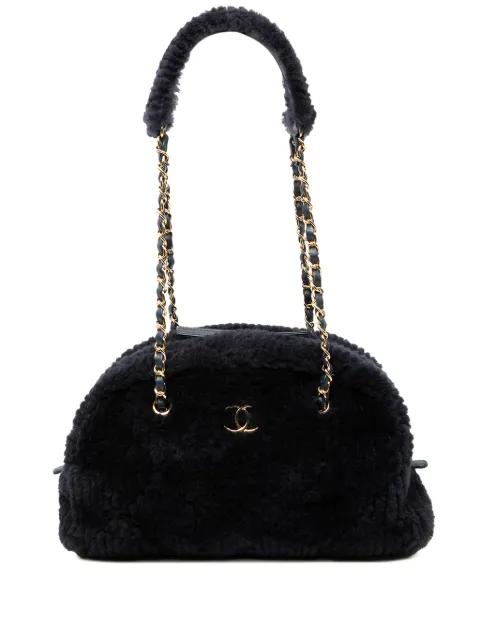 2021-2026 Coco Neigh Large Quilted Shearling Bowling Bag shoulder bag by CHANEL 