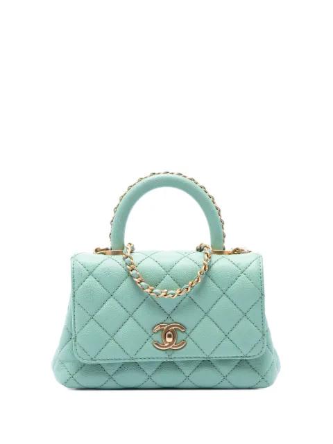 2021-2026 Extra Mini Quilted Caviar Coco Top Handle Bag satchel by CHANEL 