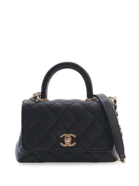 2021-2026 Extra Mini Quilted Caviar Coco Top Handle Bag satchel by CHANEL 