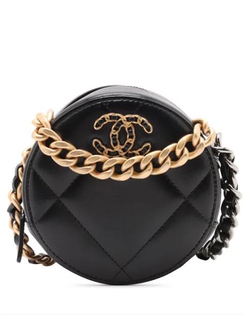 2021-2026 Lambskin 19 Round Clutch with Chain satchel by CHANEL 