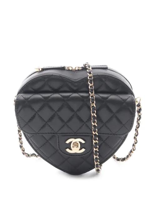 2021-2026 Lambskin CC in Love Heart crossbody bag by CHANEL 
