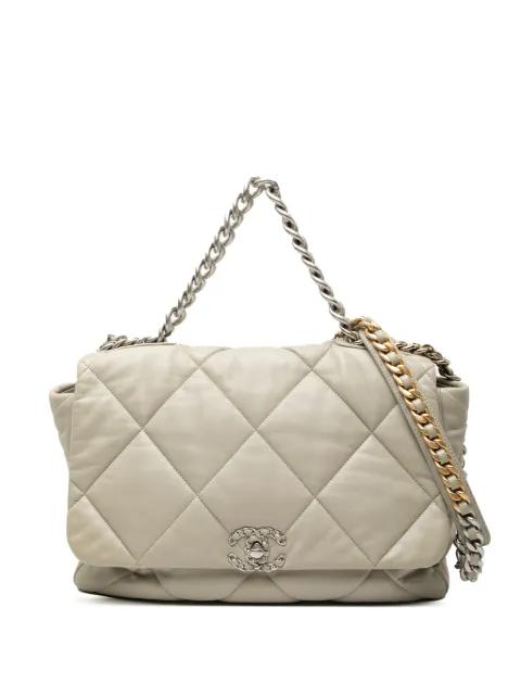 2021-2026 Maxi Lambskin 19 Flap satchel by CHANEL 