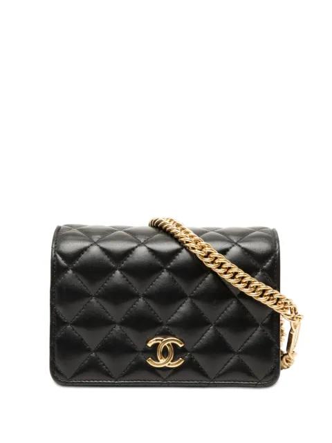 2021-2026 Mini CC Quilted Lambskin Bijoux Wallet on Chain crossbody bag by CHANEL 