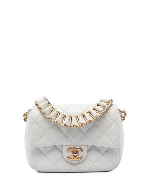 2021-2026 Mini Quilted Caviar Chain Soul Flap crossbody bag by CHANEL 