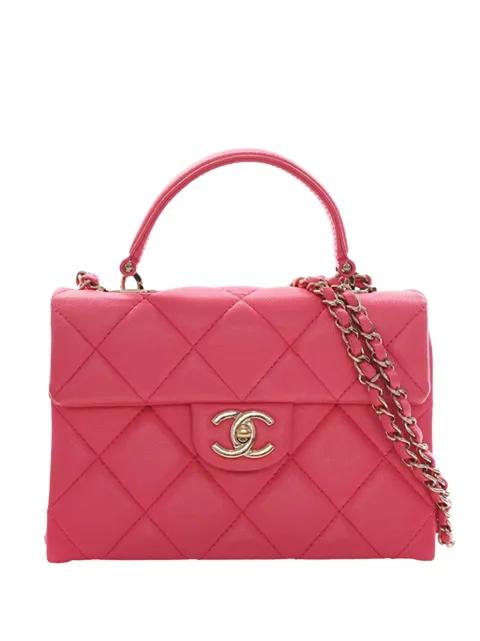 2021-2026 Mini Quilted Caviar Retro Twist Top Handle Bag satchel by CHANEL 