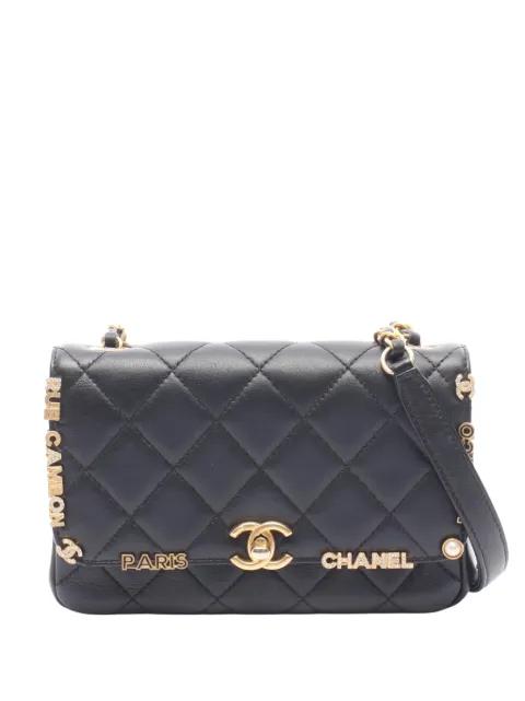 2021-2026 Mini Quilted Lambskin Paris Monaco Flap crossbody bag by CHANEL 