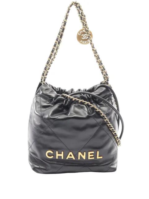 2021-2026 Mini Shiny Calfskin 22 Handbag satchel by CHANEL 