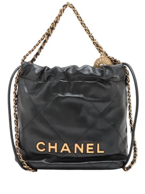 2021-2026 Mini Shiny Calfskin 22 Handbag satchel by CHANEL 