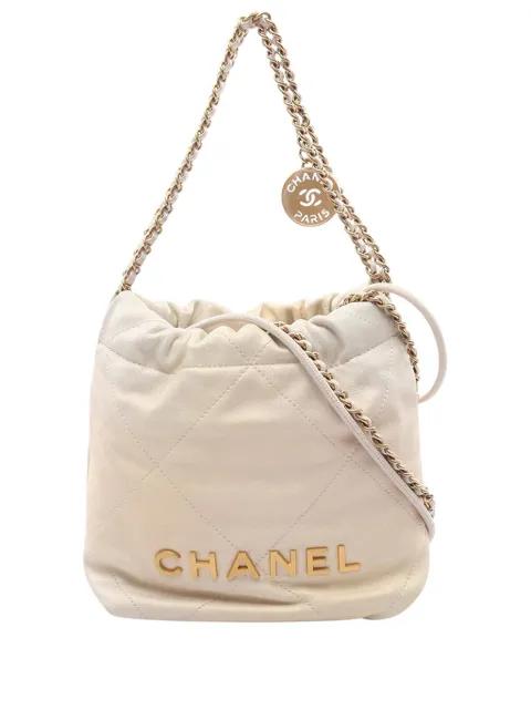 2021-2026 Mini Shiny Calfskin 22 Handbag satchel by CHANEL 