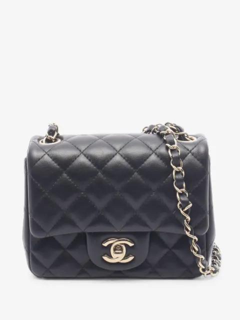 2021-2026 Mini Square Classic Lambskin Single Flap crossbody bag by CHANEL 