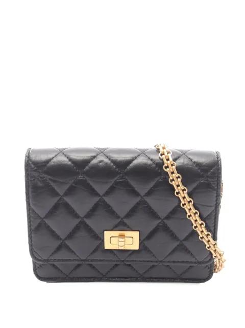 2021-2026 Quilted Aged Calfskin Reissue 2.55 Wallet on Chain crossbody bag by CHANEL 