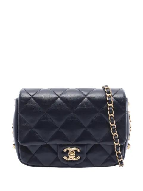 2021-2026 Small Quilted Lambskin Dynasty Flap crossbody bag by CHANEL 