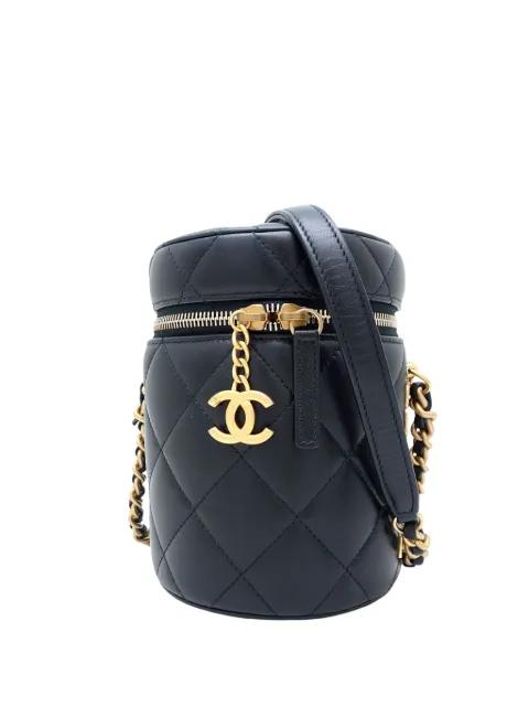 2021-2026 Small Quilted Lambskin Side Note Vanity Case crossbody bag by CHANEL 
