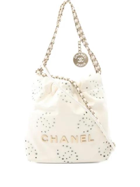 2021 Chanel 22 mini chain leather bag by CHANEL 
