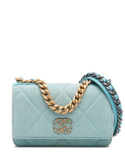 2021 Denim 19 Wallet on Chain satchel by CHANEL 