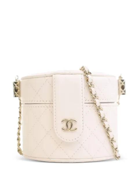 2021 Mini Quilted Lambskin CC Allure Case vanity bag by CHANEL 