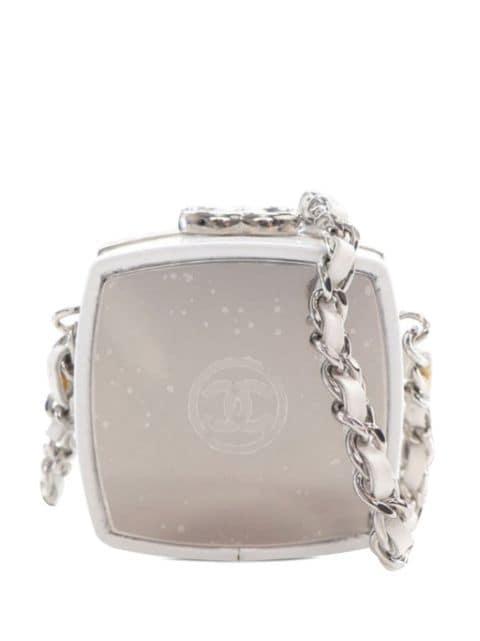 2021 Patent Goatskin Make-Up Box Clutch With Chain crossbody bag by CHANEL 