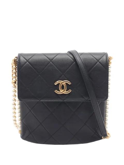 2021 Small Quilted Calfskin About Pearls Hobo crossbody bag by CHANEL 